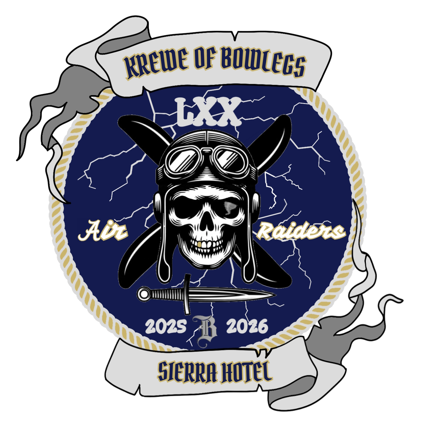 Krewe of Bowlegs 70 Logo